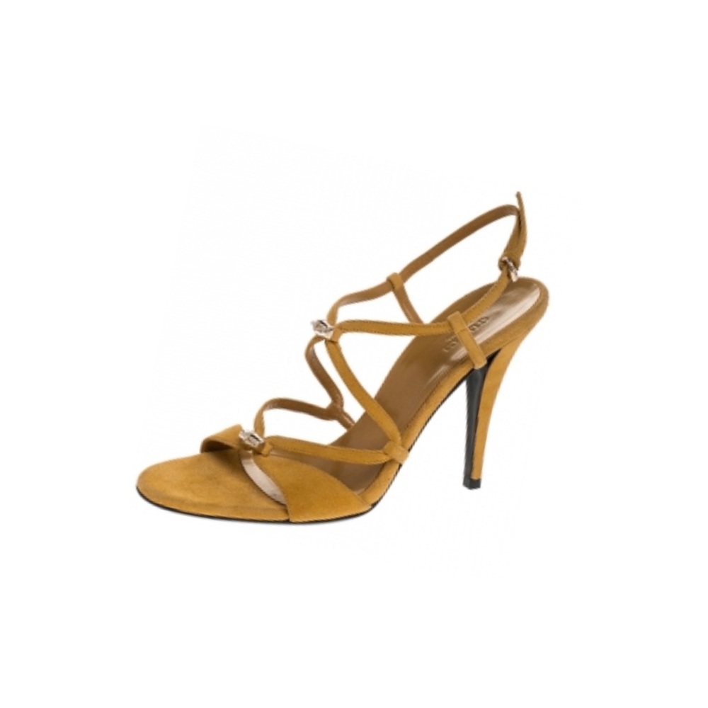 Gucci Milady Suede Sandals w/ Bamboo Detail (Size: 8)
